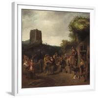 Conviviality Near the Inn, early 1650s-Constantin Daniel van Renesse-Framed Giclee Print