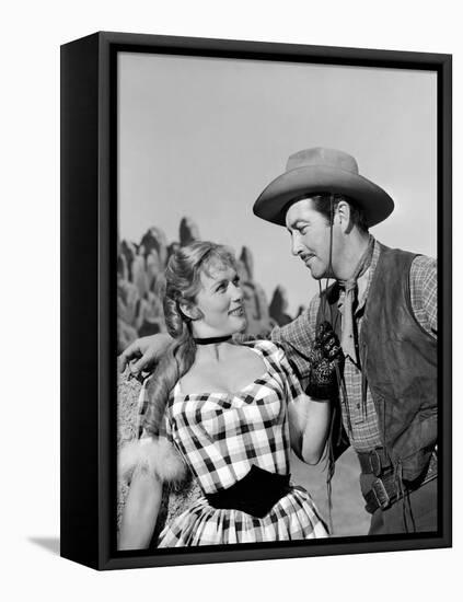 Convoi by Femmes WESTWARD THE WOMEN by William A Wellman with Denise Darcel and Robert Taylor, 1951-null-Framed Stretched Canvas