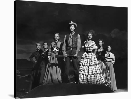 Convoi by Femmes WESTWARD THE WOMEN by William A Wellman with Renata Vanni, Robert Taylor, Denise D-null-Stretched Canvas