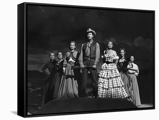 Convoi by Femmes WESTWARD THE WOMEN by William A Wellman with Renata Vanni, Robert Taylor, Denise D-null-Framed Stretched Canvas