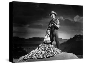 Convoi by Femmes WESTWARD THE WOMEN by William A Wellman with Robert Taylor and Denise Darcel, 1951-null-Stretched Canvas