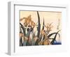 Convolvulus and Tree Frog-Hokusai Hokusai-Framed Art Print