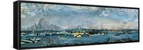 Convoy in Bedford Basin-Arthur Lismer-Framed Stretched Canvas