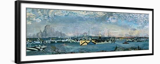 Convoy in Bedford Basin-Arthur Lismer-Framed Premium Giclee Print