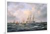 Convoy of East Indiamen Amid Fishing Boats-Richard Willis-Framed Giclee Print