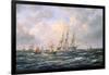 Convoy of East Indiamen Amid Fishing Boats-Richard Willis-Framed Giclee Print