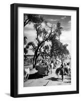 Convoy of Sikhs Migrating to East Punjab After the Division of India-Margaret Bourke-White-Framed Premium Photographic Print