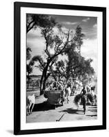 Convoy of Sikhs Migrating to East Punjab After the Division of India-Margaret Bourke-White-Framed Photographic Print