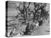 Convoy of Sikhs Migrating to East Punjab After the Division of India-Margaret Bourke-White-Stretched Canvas