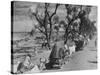 Convoy of Sikhs Migrating to East Punjab After the Division of India-Margaret Bourke-White-Stretched Canvas