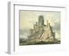 Conway Castle, C.1793 (Watercolour, Touched with the Reed Pen, over Indications in Graphite)-Thomas Girtin-Framed Giclee Print