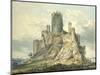 Conway Castle, C.1793 (Watercolour, Touched with the Reed Pen, over Indications in Graphite)-Thomas Girtin-Mounted Giclee Print