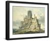 Conway Castle, C.1793 (Watercolour, Touched with the Reed Pen, over Indications in Graphite)-Thomas Girtin-Framed Giclee Print