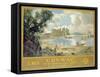 Conway Castle, Poster Advertising the London, Midland and Scottish Railway, c.1930-Sir David Murray-Framed Stretched Canvas