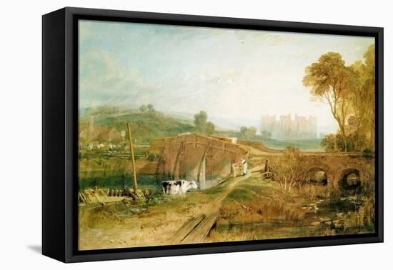 Conway Castle-J. M. W. Turner-Framed Stretched Canvas