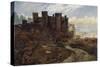 Conway Castle-William Davis-Stretched Canvas