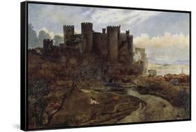 Conway Castle-William Davis-Framed Stretched Canvas