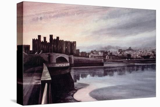 Conwy Bridge-Jane Carpanini-Stretched Canvas