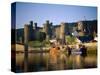 Conwy Castle and River Conwy, Wales-Steve Vidler-Stretched Canvas