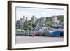 Conwy Castle, UNESCO World Heritage Site, and Harbour, Conwy, Wales, United Kingdom, Europe-Peter Groenendijk-Framed Photographic Print