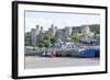 Conwy Castle, UNESCO World Heritage Site, and Harbour, Conwy, Wales, United Kingdom, Europe-Peter Groenendijk-Framed Photographic Print