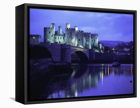 Conwy (Conway) Castle, Unesco World Heritage Site, Gwynedd, North Wales, UK, Europe-Roy Rainford-Framed Stretched Canvas