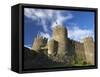 Conwy Medieval Castle in Summer, UNESCO World Heritage Site, Gwynedd, North Wales, UK, Europe-Peter Barritt-Framed Stretched Canvas