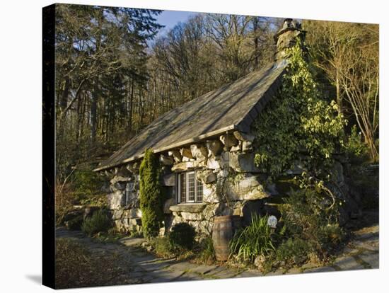 Conwy, Ty Hyll, or the Ugly House, Headquarters of Snowdonia National Park Society, Wales-John Warburton-lee-Stretched Canvas