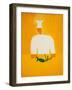 Cook,1998,(oil on linen)-Cristina Rodriguez-Framed Giclee Print