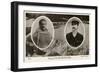 Cook and Peary-null-Framed Art Print