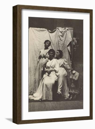 Cook Cousins in Classical Costume in Eakins's Chesnut Street Studio, c.1892-Thomas Cowperthwait Eakins-Framed Photographic Print