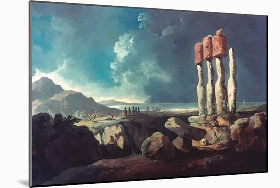 Cook: Easter Island, 1774-William Hodges-Mounted Giclee Print