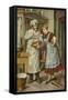 Cook Giving Maid Something to Taste-null-Framed Stretched Canvas