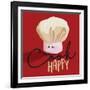 Cook Happy-Jace Grey-Framed Art Print