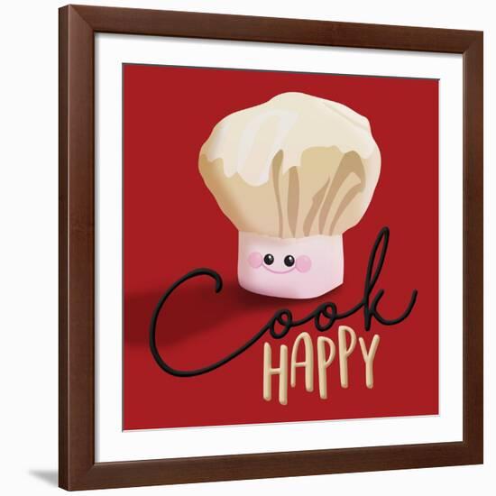 Cook Happy-Jace Grey-Framed Art Print