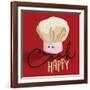 Cook Happy-Jace Grey-Framed Art Print