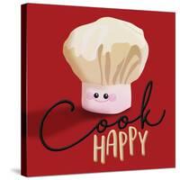 Cook Happy-Jace Grey-Stretched Canvas