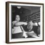 Cook in the Napoli Restaurant Holding up an Octopus, a Delicacy in Argentina-Thomas D^ Mcavoy-Framed Premium Photographic Print