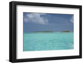 Cook Islands, Aitutaki, Honeymoon Island. Motu Surrounded by Lagoon-Cindy Miller Hopkins-Framed Photographic Print