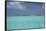 Cook Islands, Aitutaki, Honeymoon Island. Motu Surrounded by Lagoon-Cindy Miller Hopkins-Framed Stretched Canvas