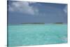 Cook Islands, Aitutaki, Honeymoon Island. Motu Surrounded by Lagoon-Cindy Miller Hopkins-Stretched Canvas