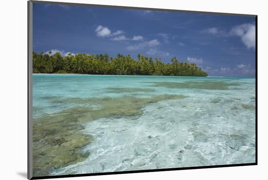 Cook Islands, Aitutaki. One Foot Island, Shallow Lagoon with Coral-Cindy Miller Hopkins-Mounted Photographic Print