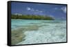 Cook Islands, Aitutaki. One Foot Island, Shallow Lagoon with Coral-Cindy Miller Hopkins-Framed Stretched Canvas