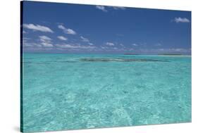 Cook Islands. Palmerston Island. Shallow Lagoon with Coral-Cindy Miller Hopkins-Stretched Canvas