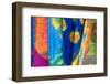 Cook Islands, Rarotonga. Batik cloth Punanga Nui Cultural market.-Michael DeFreitas-Framed Photographic Print