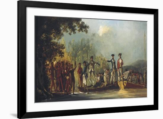 Cook Landing at Malekula, One of the New Hebrides 1774-William Hodges-Framed Premium Giclee Print