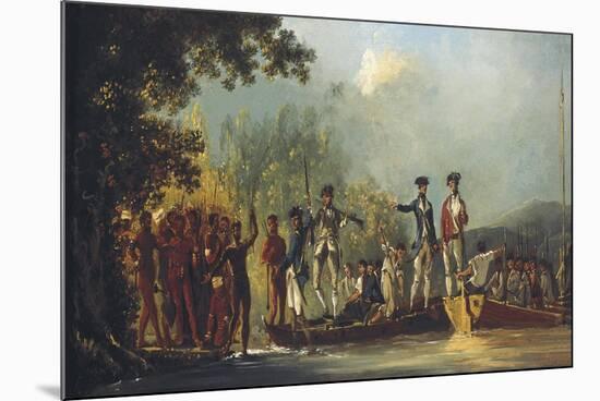 Cook Landing at Malekula, One of the New Hebrides 1774-William Hodges-Mounted Premium Giclee Print