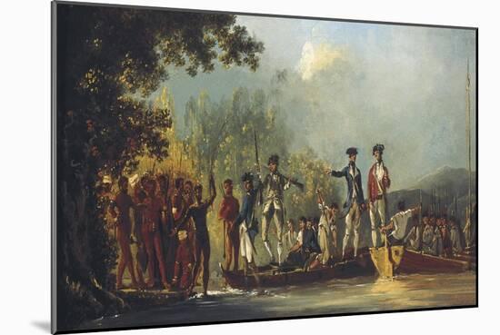 Cook Landing at Malekula, One of the New Hebrides 1774-William Hodges-Mounted Art Print