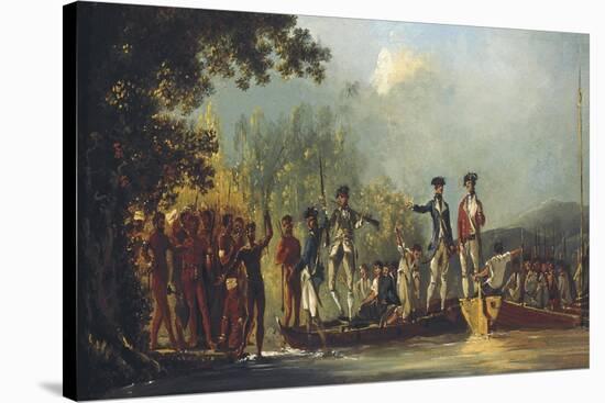 Cook Landing at Malekula, One of the New Hebrides 1774-William Hodges-Stretched Canvas