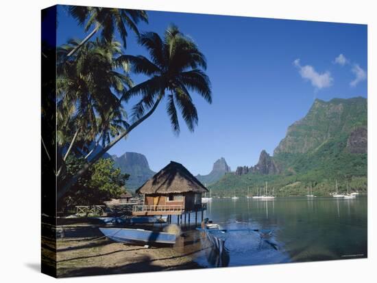 Cook's Bay, Moorea, French Polynesia, South Pacific, Tahiti-Steve Vidler-Stretched Canvas